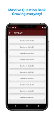 ACT Daily Exam Prep and More android App screenshot 3